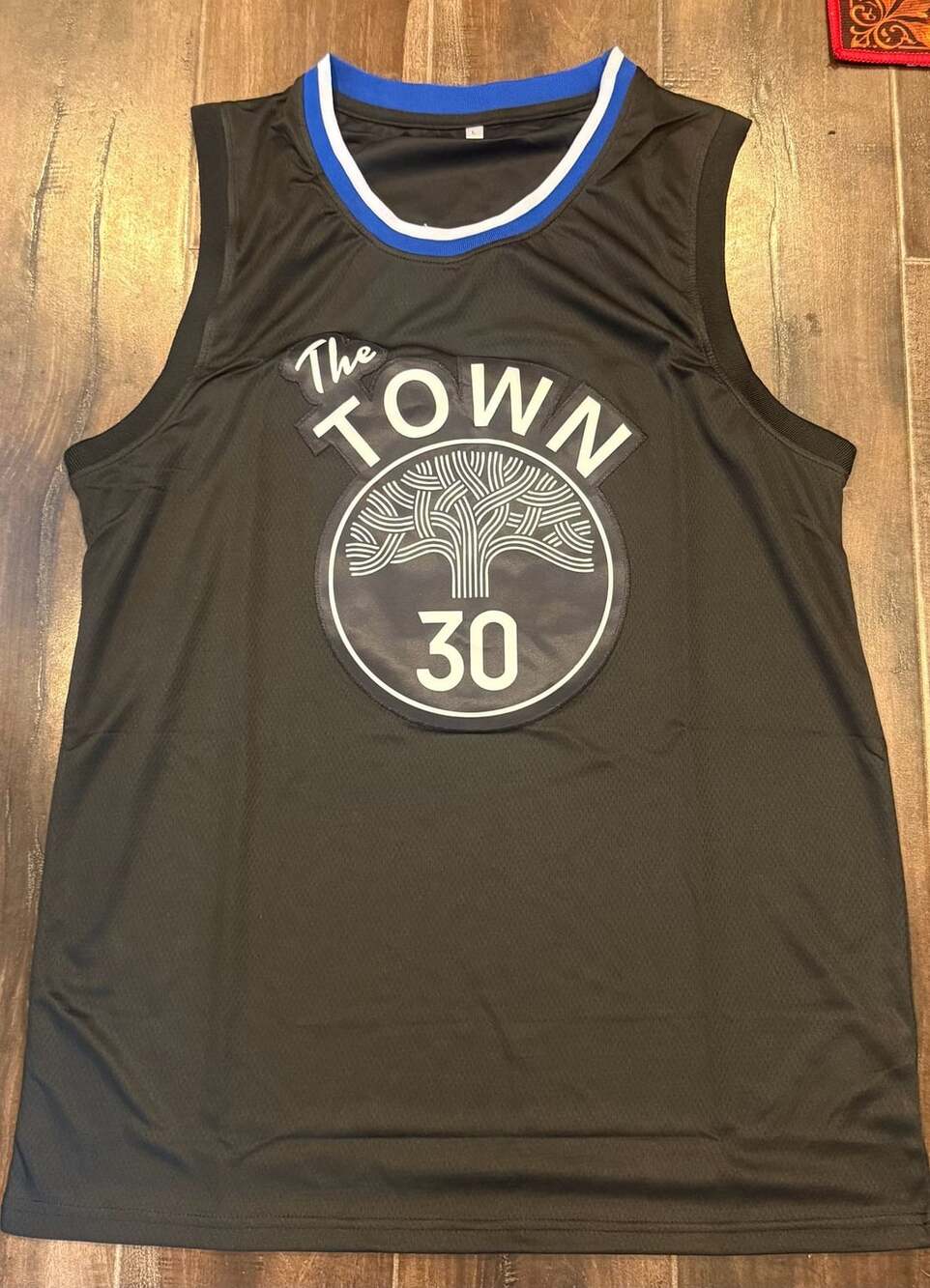 Golden State Warriors Stephen Curry The Town Jersey Size L Black #30